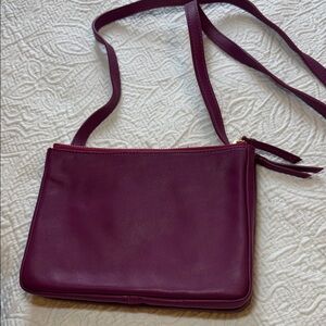 Barneys New York Vintage Rich Purple Crossbody Bag